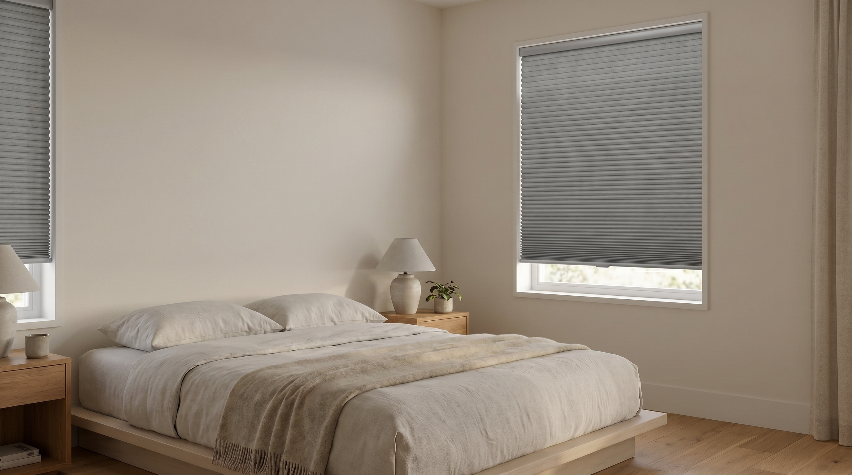 Cordless Cellular Shades installed