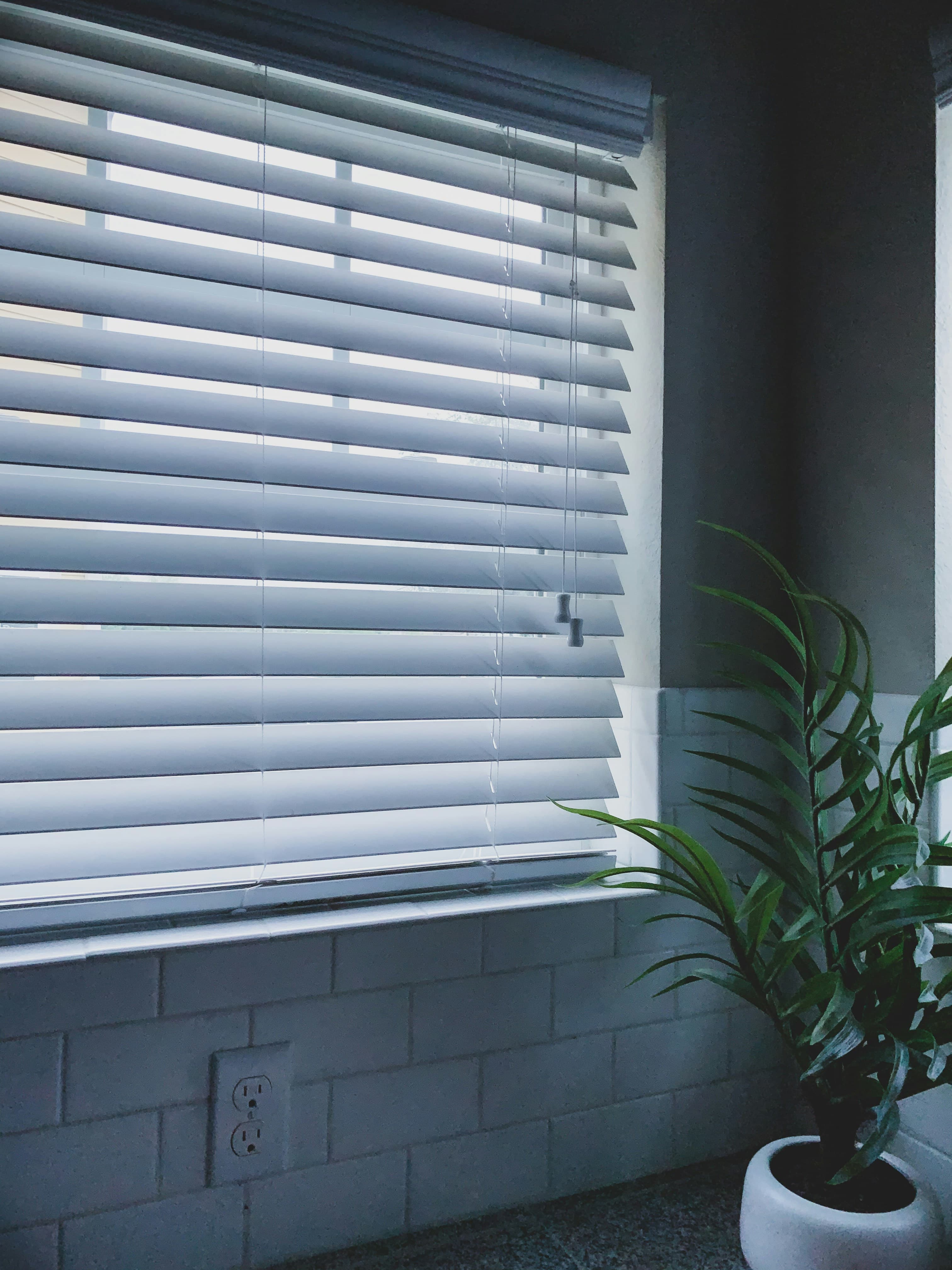 Corded Horizontal Blinds installed