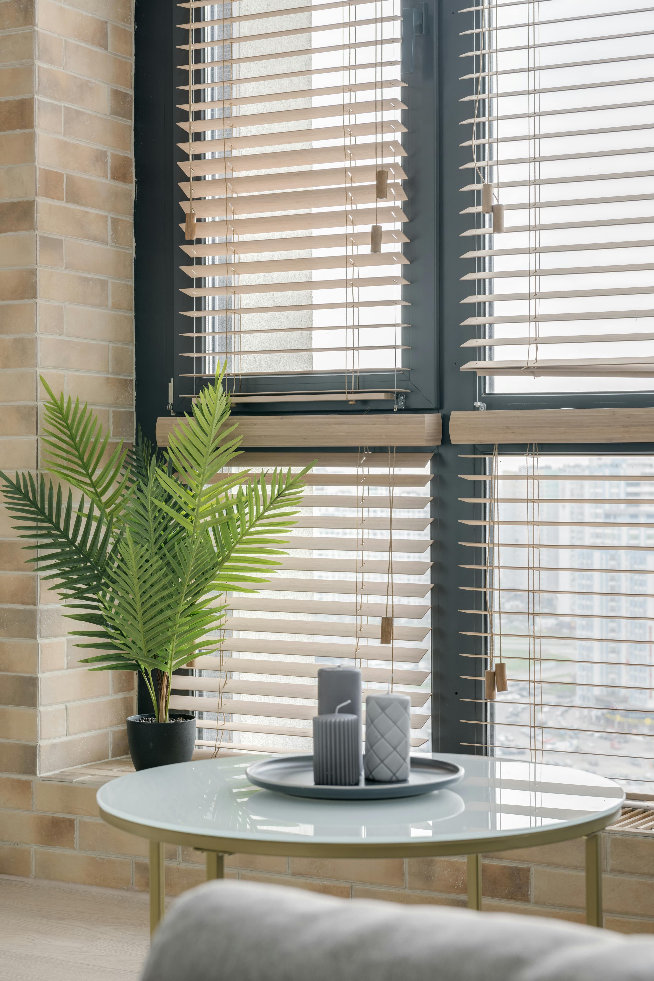 Corded Horizontal Blinds installed